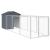 Cușcă câine cu acoperiș antracit 117x405x123 cm oțel galvanizat GartenMobel Dekor