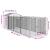 Cușcă câine cu acoperiș antracit 117x405x123 cm oțel galvanizat GartenMobel Dekor