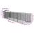 Cușcă câine cu acoperiș antracit 117x609x123 cm oțel galvanizat GartenMobel Dekor
