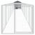 Cușcă câine cu acoperiș antracit 117x1017x123cm oțel galvanizat GartenMobel Dekor