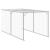 Coteț de pui cu incintă antracit 117x609x123 cm oțel galvanizat GartenMobel Dekor