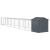 Coteț de pui cu incintă antracit 117x813x123 cm oțel galvanizat GartenMobel Dekor