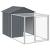 Coteț de pui cu incintă antracit 117x1017x123cm oțel galvanizat GartenMobel Dekor