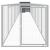 Cușcă câine cu țarc antracit 110x1017x110 cm oțel galvanizat GartenMobel Dekor
