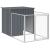 Cușcă câine cu țarc antracit 110x1017x110 cm oțel galvanizat GartenMobel Dekor