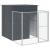 Cușcă câine cu țarc antracit 165x659x181 cm oțel galvanizat GartenMobel Dekor