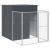 Cușcă câine cu țarc antracit 165x1067x181 cm oțel galvanizat GartenMobel Dekor