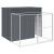Cușcă de câine cu țarc antracit 214x253x181 cm oțel galvanizat GartenMobel Dekor