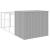 Cușcă de câine & țarc gri deschis 214x457x181cm oțel galvanizat GartenMobel Dekor