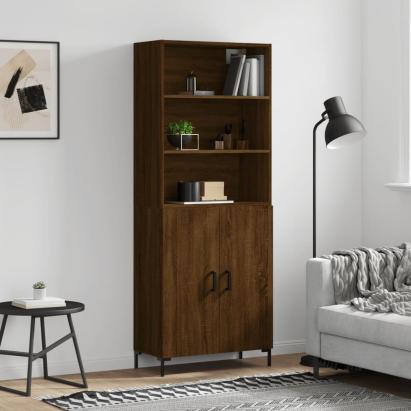 Dulap înalt, stejar maro, 69,5x34x180 cm, lemn compozit GartenMobel Dekor