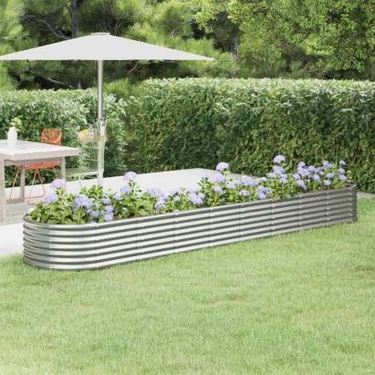 Strat înălțat grădină 368x80x36 cm oțel vopsit electrostatic GartenMobel Dekor