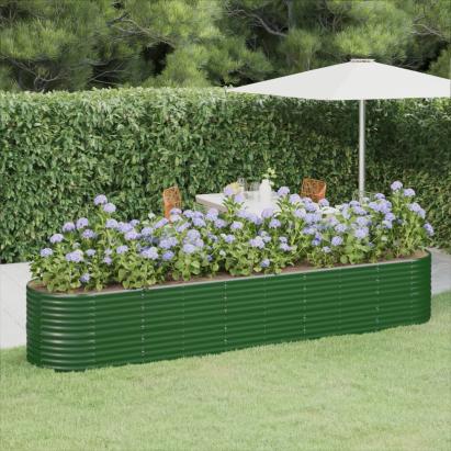 Strat înălțat grădină 368x80x68 cm oțel vopsit electrostatic GartenMobel Dekor