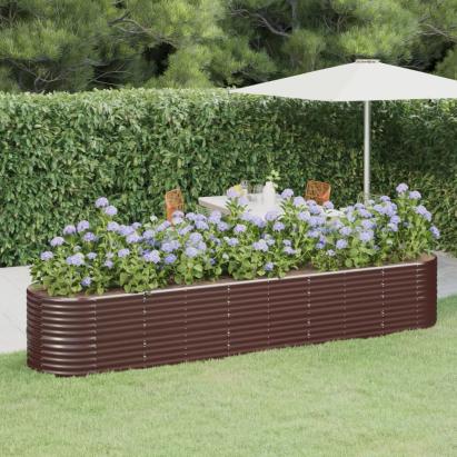 Strat înălțat grădină 368x80x68 cm oțel vopsit electrostatic GartenMobel Dekor