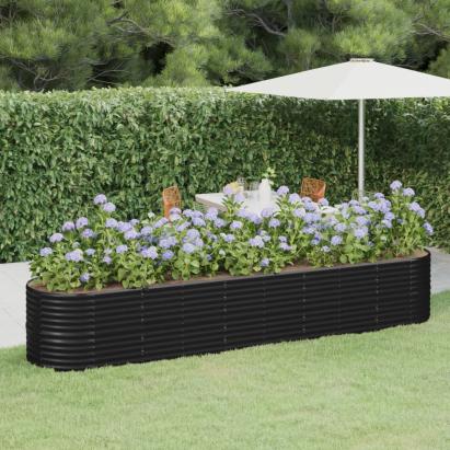 Strat înălțat grădină 368x80x68 cm oțel vopsit electrostatic GartenMobel Dekor