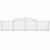Coșuri gabion arcuite 15 buc, 300x50x60/80 cm, fier galvanizat GartenMobel Dekor