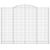 Coșuri gabion arcuite, 3 buc, 300x50x220/240cm, fier galvanizat GartenMobel Dekor