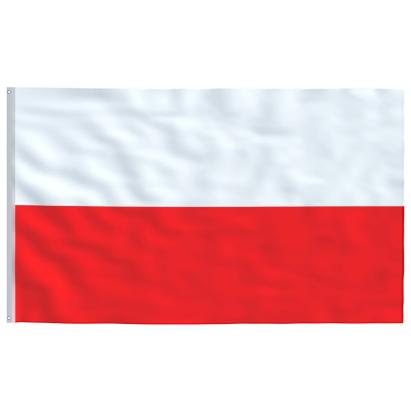 Steag Polonia și stâlp din aluminiu, 5,55 m GartenMobel Dekor