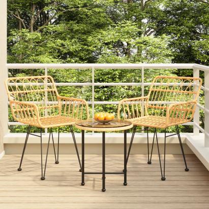 Set mobilier de grădină, 3 piese, poliratan GartenMobel Dekor