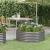 Jardinieră grădină gri 100x100x36 cm oțel vopsit electrostatic GartenMobel Dekor