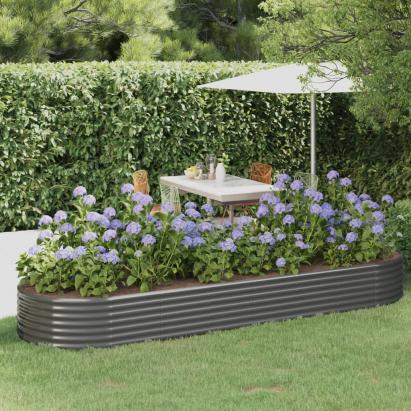 Strat înălțat grădină 322x100x36 cm oțel vopsit electrostatic GartenMobel Dekor
