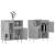Servante, 2 piese, gri beton, lemn prelucrat GartenMobel Dekor