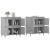 Servante, 2 piese, gri beton, lemn prelucrat GartenMobel Dekor