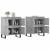 Servante, 2 piese, gri beton, lemn prelucrat GartenMobel Dekor