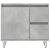 Set mobilier de baie, 3 piese, gri beton, lemn compozit GartenMobel Dekor