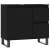 Set mobilier de baie, 3 piese, negru, lemn compozit GartenMobel Dekor