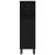 Set mobilier de baie, 3 piese, negru, lemn compozit GartenMobel Dekor