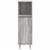 Set mobilier de baie, 3 piese, gri sonoma, lemn prelucrat GartenMobel Dekor