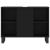 Set mobilier de baie, 3 piese, negru, lemn compozit GartenMobel Dekor