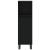 Set mobilier de baie, 3 piese, negru, lemn compozit GartenMobel Dekor