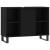 Set mobilier de baie, 3 piese, negru, lemn compozit GartenMobel Dekor