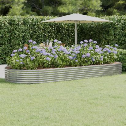 Strat înălțat grădină 373x140x36 cm oțel vopsit electrostatic GartenMobel Dekor