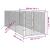 Padoc de exterior pentru câini argintiu 2x6x2 m oțel galvanizat GartenMobel Dekor