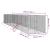 Padoc de exterior pentru câini argintiu 2x14x2m oțel galvanizat GartenMobel Dekor