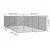 Padoc de exterior pentru câini argintiu 4x8x2 m oțel galvanizat GartenMobel Dekor