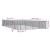 Padoc de exterior pentru câini argintiu 8x16x2m oțel galvanizat GartenMobel Dekor