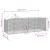 Padoc de exterior cu acoperiș argintiu 6x2x2,5m oțel galvanizat GartenMobel Dekor