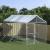 Padoc de exterior cu acoperiș argintiu 2x6x2,5m oțel galvanizat GartenMobel Dekor