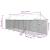 Padoc exterior cu acoperiș argintiu 2x10x2,5 m oțel galvanizat GartenMobel Dekor