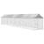 Padoc exterior cu acoperiș argintiu 2x14x2,5 m oțel galvanizat GartenMobel Dekor