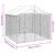 Padoc de exterior cu acoperiș argintiu 3x3x2,5m oțel galvanizat GartenMobel Dekor