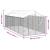 Padoc exterior cu acoperiș argintiu 3x7,5x2,5 m oțel galvanizat GartenMobel Dekor