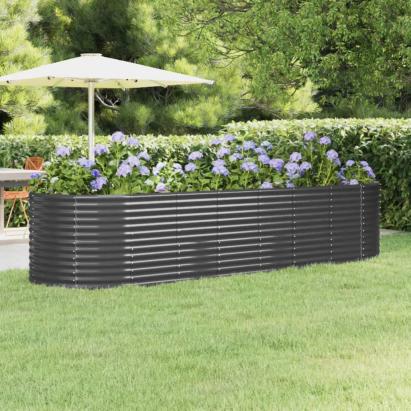 Strat înălțat grădină 322x100x68 cm oțel vopsit electrostatic GartenMobel Dekor