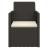 Set mobilier de exterior cu perne, 3 piese, negru, poliratan GartenMobel Dekor