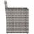 Set mobilier de exterior cu perne, 3 piese, gri, poliratan GartenMobel Dekor