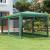 Cort de petrecere cu 6 pereți din plasă, verde, 3x3 m, HDPE GartenMobel Dekor
