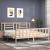Cadru pat cu tăblie 200x200 cm, lemn masiv de pin GartenMobel Dekor